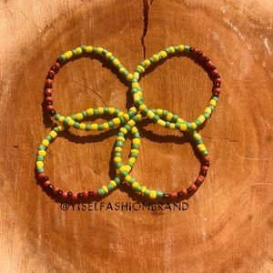 Pulsera de Orula Con Camino De Eleggua. ( Four bracelets\Cuatro Pulseras)